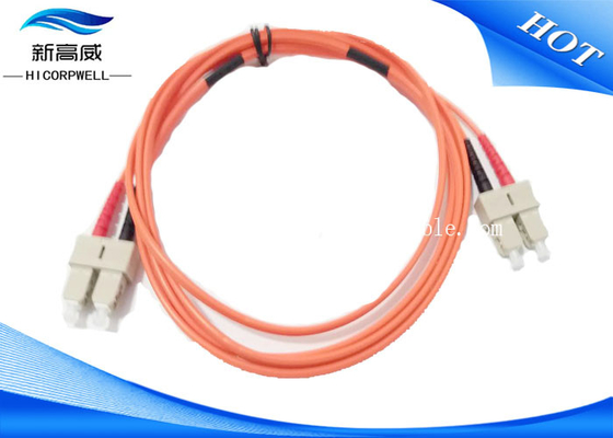 La correction optique de fibre de PVC 2M du millimètre 3,0 DX LSXH câble Sc UPC de Sc UPC pour l'espace